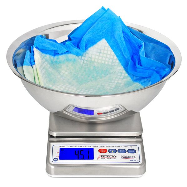 Detecto Mariner Weight Diaper Scale With Utility Bowl, 12 lb For Cheap