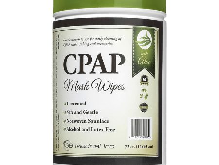 3B Medical Aloe CPAP Mask Wipes - 72 Count For Cheap