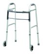 Graham Field Dual Release Folding Walkers with 5  Fixed Wheels - Adult, 4 Each Per Case For Cheap