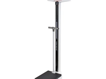 Detecto Eye-Level Physician Scale with Height Rod and Handpost - White, 450 lb x 4 oz Hot on Sale