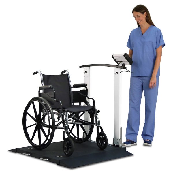 Detecto Portable Wheelchair Scale with Handrail on Sale