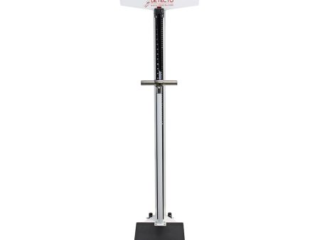 Detecto Eye-Level Physician Scale with Height Rod, Wheels and Handpost - White, 450 lb x 4 oz Hot on Sale