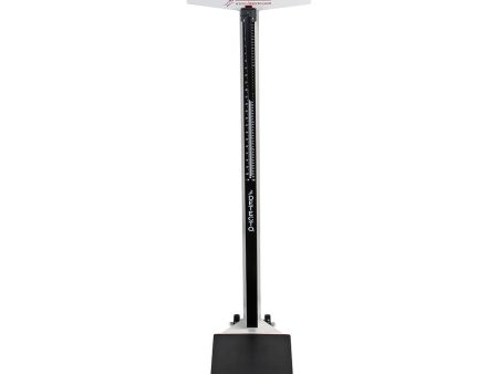 Detecto Eye-Level Physician Scale with Height Rod and Wheels - White, 440 lb x 4 oz   200 kg x 100 g For Discount