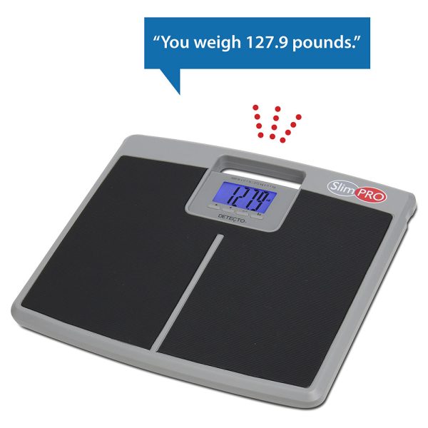 Detecto Low Profile Digital Healthcare Scale, 600 lb x 0.1 lb Online now