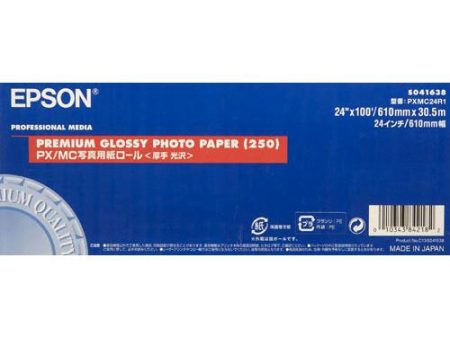 Epson Premium Glossy 250 Photo Inkjet Paper S041638 (24  x 100  Roll) Online