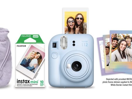 Instax Mini 12 Pastel Blue Holiday Bundle For Cheap