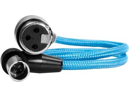 Kondor Blue Right-Angle Mini-XLR Male to XLR Female Cable for BMPCC 6K Pro & Canon C70 (17 ) Online Hot Sale