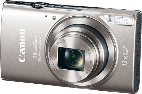 Canon PowerShot ELPH 360 HS Digital Camera (Silver) Hot on Sale