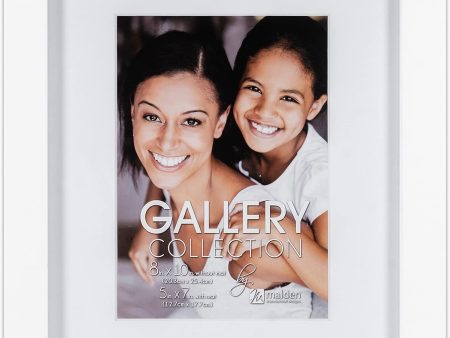 Malden 1166-75 5x7 8x10 Gallery White Frame Discount