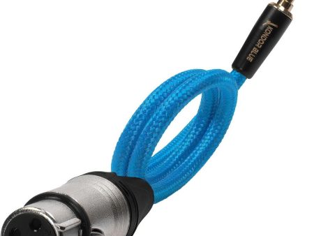 Kondor Blue Braided Female XLR to 3.5mm TRS Male Audio Cable (17 , Blue) Sale