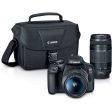 Canon EOS Rebel T7 DSLR Camera with 18-55mm and 75-300mm Lenses For Cheap