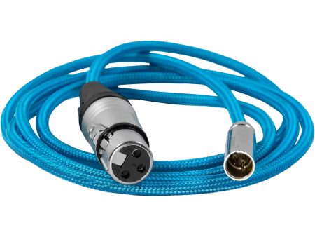 Kondor Blue Mini-XLR Male to XLR Female Audio Cable for Canon C70 & BMPCC 6K 4K (Blue, 3 ) Online Hot Sale