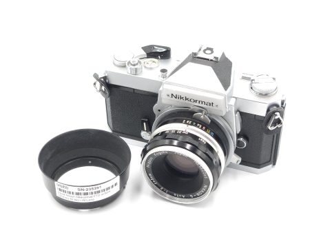 Used Nikon Nikkormat FT2 w 5cm (50mm) f2 Non-AI Lens Fashion