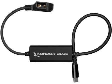 Kondor Blue D-Tap to USB-C Power Delivery Cable for Mirrorless Cameras (16 , Raven Black) Online Hot Sale