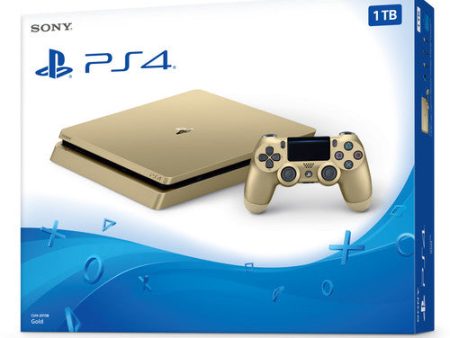 Sony PlayStation 4 Slim 1TB Gaming Console, Gold Online