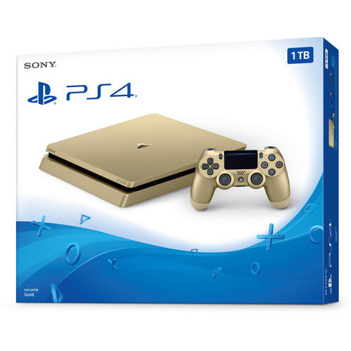 Sony PlayStation 4 Slim 1TB Gaming Console, Gold Online