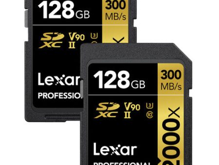 Lexar 128GB Professional 2000x UHS-II SDXC Memory Card (2 Pack) Cheap