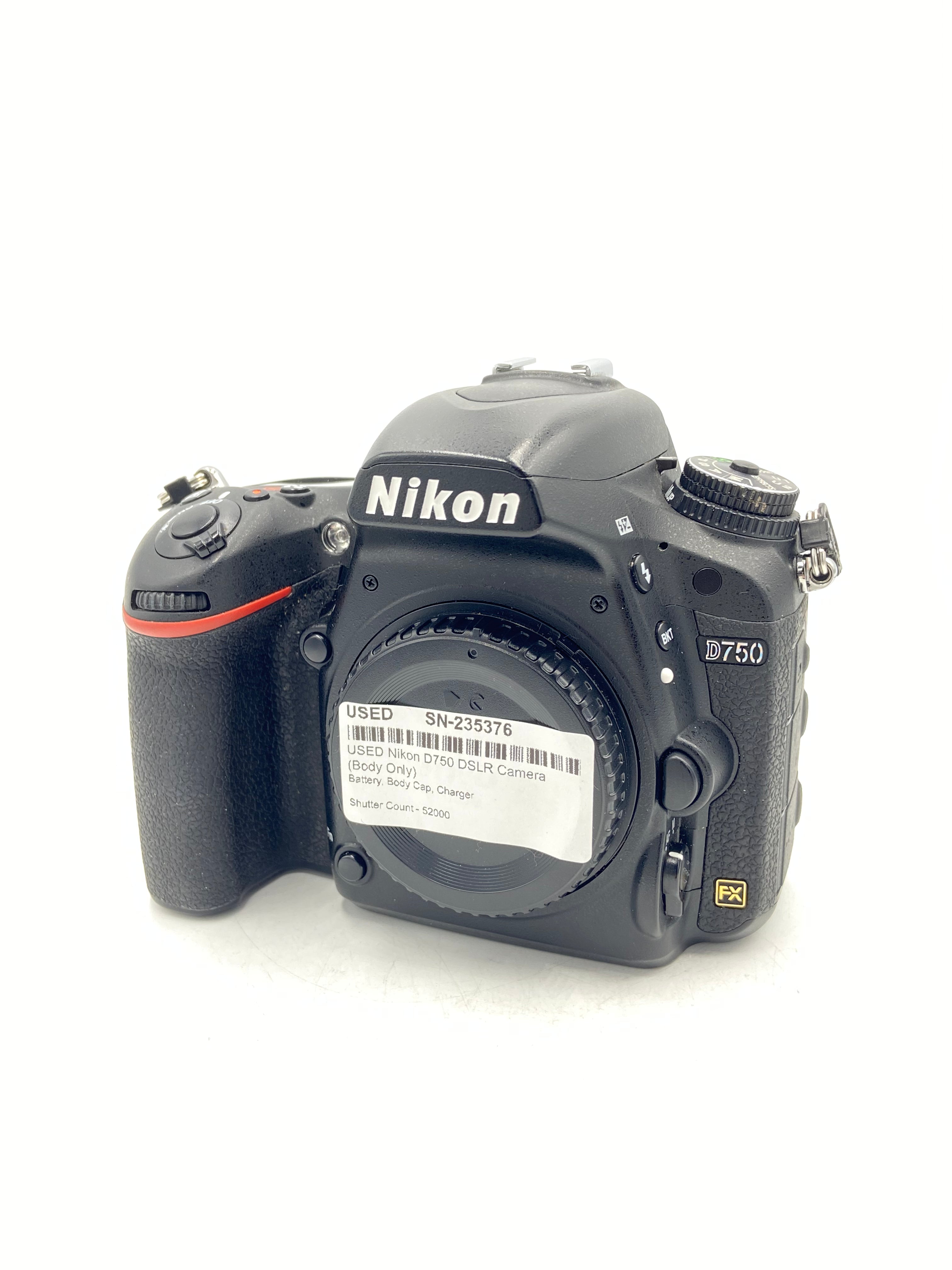 USED Nikon D750 DSLR Camera (Body Only) For Sale