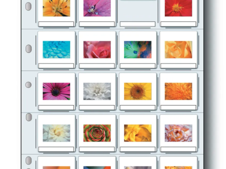 Print File 25 Pack Slide Pages for 2x2 Mounted Slides (2x2-20B) Cheap