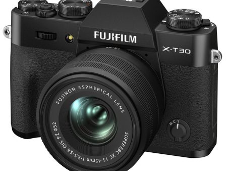 Fujifilm X-T30 II Mirrorless Camera Body with XC 15-45mm Lens Kit (Black) Cheap