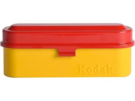 Kodak Steel 135mm Film Case (Red Lid Yellow Body) Hot on Sale