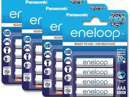 Panasonic eneloop AAA Rechargeable Ni-MH Batteries (800mAh, 4-Pack) Discount