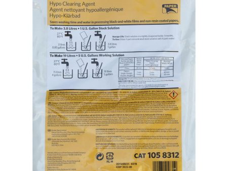 Kodak Professional Hypo Clearing Agent (To Make 5 gal, 2019 Version) Sale