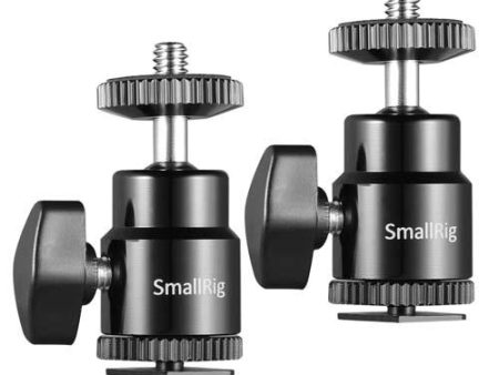 SmallRig Camera Hot Shoe Mount with 1 4 -20 Screw Ball Head (2-Pack)  (2059) Online Sale