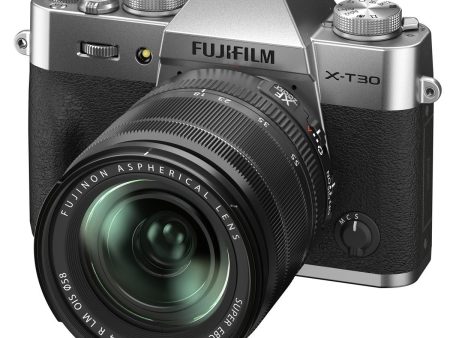 Fujifilm X-T30 II Mirrorless Camera Body with XF18-55mm Lens Kit (Silver) on Sale