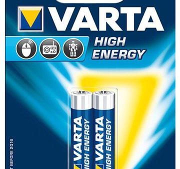 Varta AAA High Energy 2pk Batteries Online now