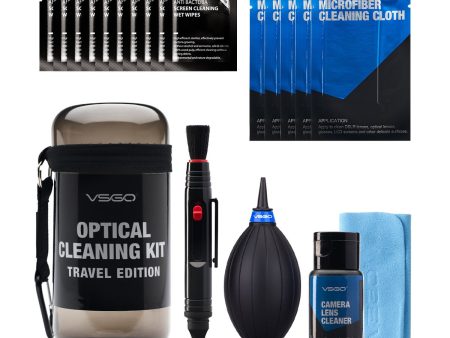 VSGO 4008 Optical Cleaning Kit Travel Edition - Grey Online now