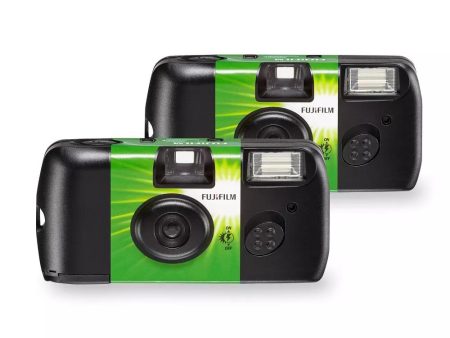 Fujifilm Quicksnap Flash 400 Disposable Camera with Flash (2 Pack) Supply