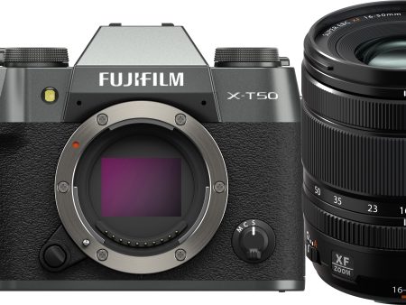 Fujifilm X-T50 Mirrorless Camera with XF 16-50mm f 2.8-4.8 Lens (Charcoal Silver) Hot on Sale