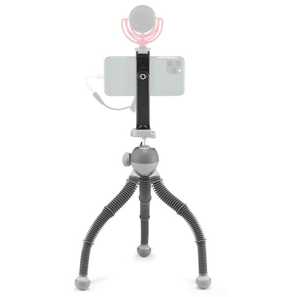 JOBY Podzilla Large Tabletop Tripod with Griptight 360 Phone Mount Kit (Gray) For Sale