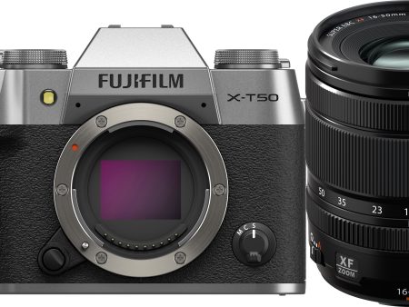 Fujifilm X-T50 Mirrorless Camera with XF 16-50mm f 2.8-4.8 Lens (Silver) Online now