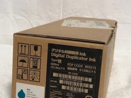 Genuine Ricoh 893215 Ink Jet Cartridge Teal DD4450 DX4542 DX4545 JP4500 Online Sale