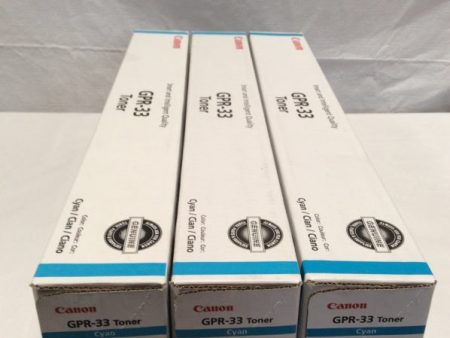 Genuine Canon  2796B003AA GPR-33 Toner Cartridge Cyan ( lot of 6 ) Advance C7055 C7065 C7260 C7270 Sale