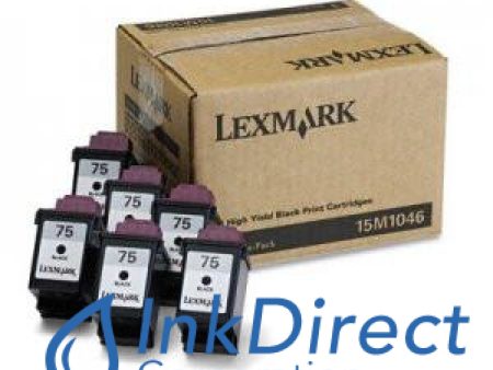 Genuine Lexmark 15M1046  Lex 75  High Yield ( 6 Pack of 12A1975 ) Ink Jet Cartridge Black For Cheap