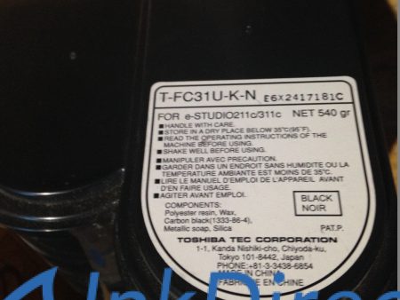 1 Each - Genuine Toshiba TFC31UKN T-FC31U-K-N  Toner Cartridge Black  e-Studio 211C 311C For Cheap