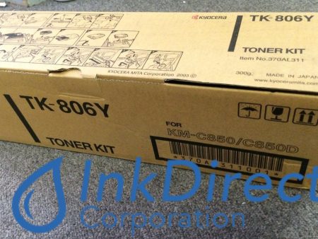 Genuine Kyocera Mita 370AL311  TK-806Y TK806Y Toner Kit Yellow Online Sale