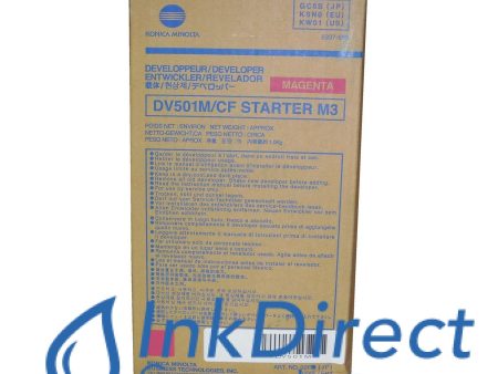 Genuine Konica Minolta 8937854 8937-854 M3 DV501M Developer   Starter Magenta Online now