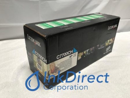 Genuine Lexmark C7700CH ( C7702CH ) Return Program  Print Cartridge Cyan C770 C770DN C770DTN C770N C772 C772DN C772DTN C772N X722E X772E For Cheap