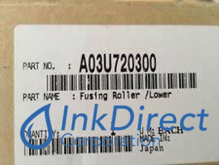 Genuine Konica Minolta A03U720300 Fuser Roller BizHub Pro C6500 C5500 C6501 C6000 C7000 Hot on Sale