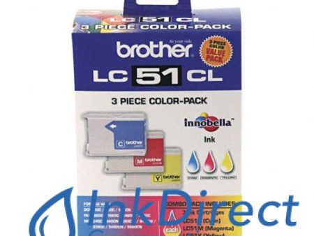 Genuine Brother LC513PKS LC-513PKS  LC51 C M Y Ink Jet Cartridge Tri-Color Online now