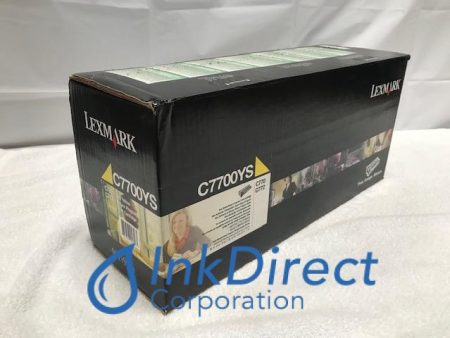 Genuine Lexmark C7700YS ( C7702YS ) Return Program  Print Cartridge Yellow C770 C770DN C770DTN C770N C772 C772DN C772DTN C772N X722E X772 Hot on Sale