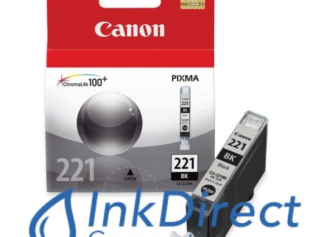 Genuine Canon  2946B001AA  CLI-221BK Ink Jet Cartridge Black For Sale