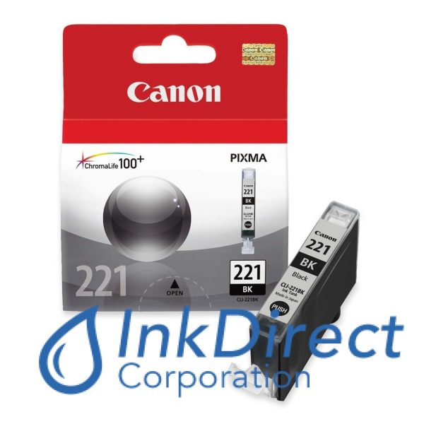 Genuine Canon  2946B001AA  CLI-221BK Ink Jet Cartridge Black For Sale