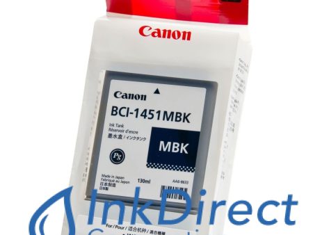 ( Expired ) Genuine Canon  0175B001AA  BCI-1451MBK Ink Tank Matt Black For Discount