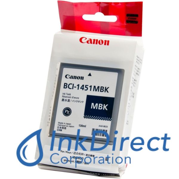 ( Expired ) Genuine Canon  0175B001AA  BCI-1451MBK Ink Tank Matt Black For Discount