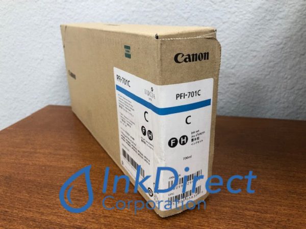 ( Expired ) Genuine Canon  0901B001AA  PFI-701C Ink Jet Cartridge Cyan Discount